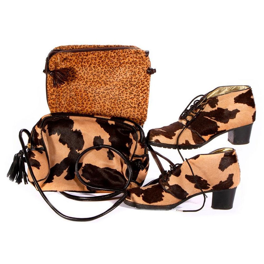 Appraisal: Bottega Veneta animal motif accessories including two cross body bags