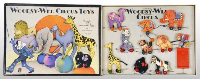 Appraisal: Fisher Price No Woodsy-Wee Circus Toy Set Description American Circa