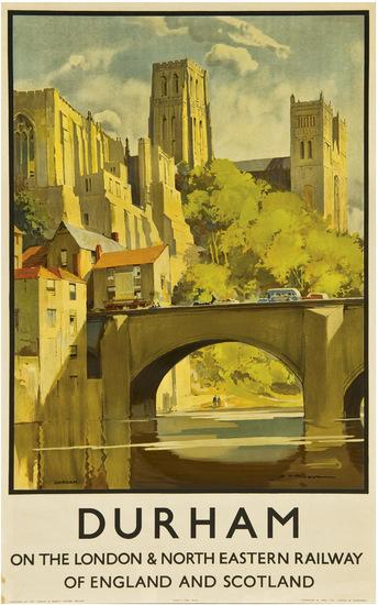 Appraisal: TITTENSOR Harry RI - DURHAM LNER lithograph in colours c