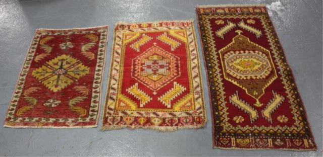 Appraisal: Turkish Scatter Carpets From a West nd St NYC estate