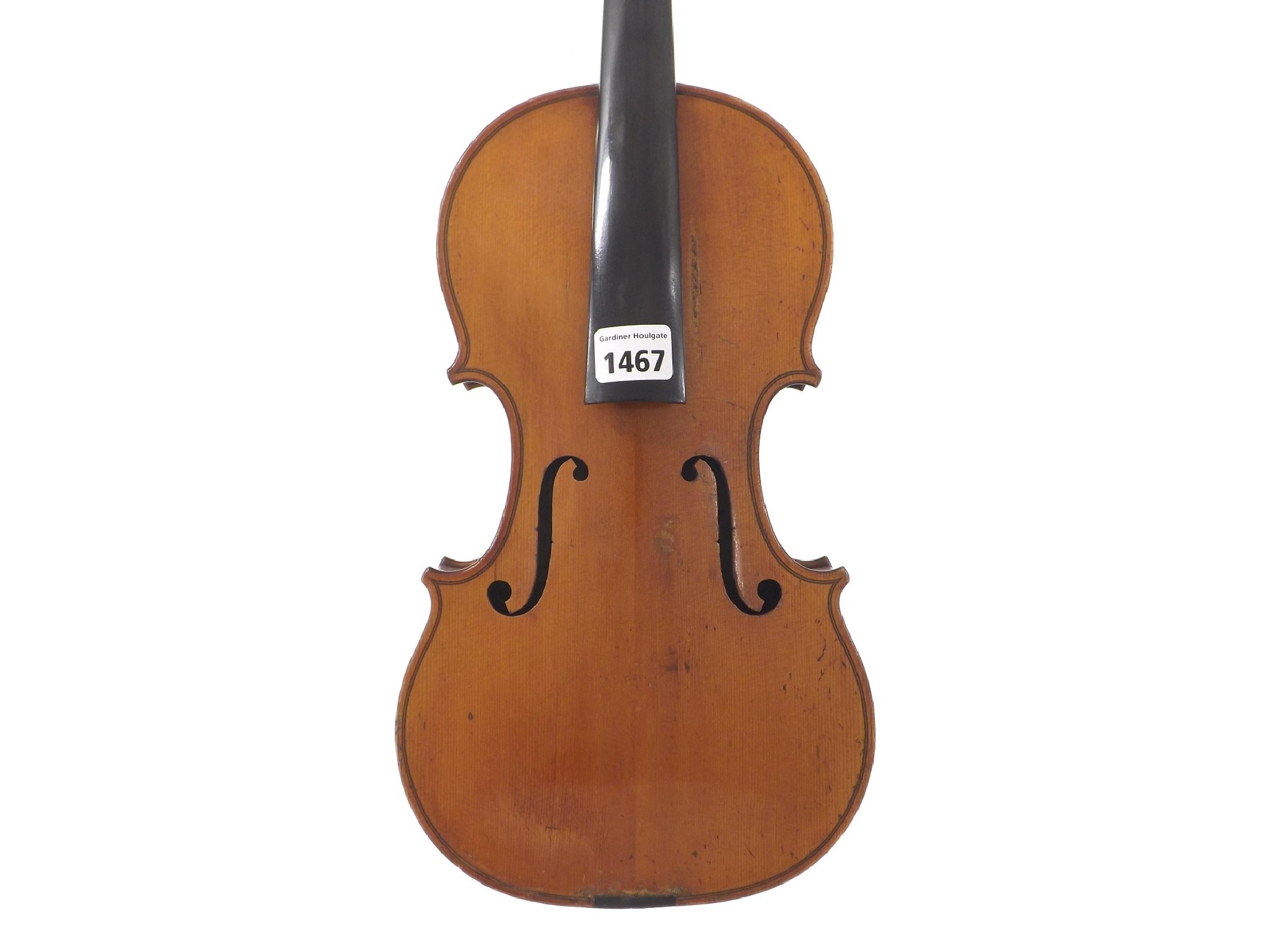 Appraisal: Violin labelled The Carrodus Violin no Anno cm