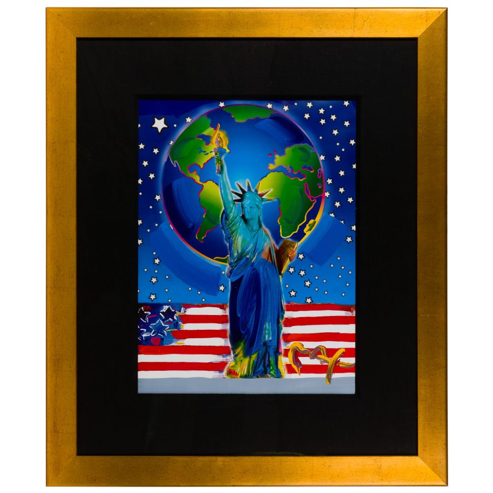 Appraisal: PETER MAX GERMAN AMERICAN B PEACE ON EARTH MIXED MEDIAUndated