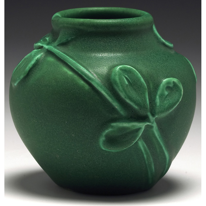 Appraisal: Good Rookwood vase bulbous shape covered in a green matt