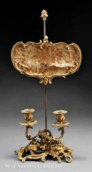 Appraisal: A Good Louis Philippe Gilt Bronze Two-Light Bouillotte Lamp c