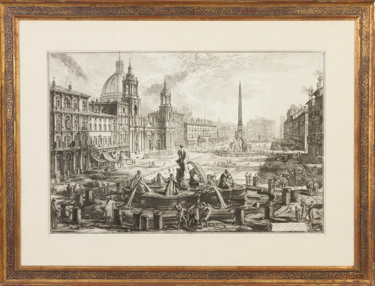 Appraisal: Giovanni Battista Piranesi - Veduta di Piazza Navona sopra le