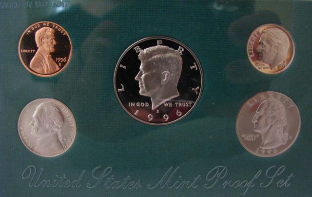 Appraisal: Group of eight U S Mint proof sets including two