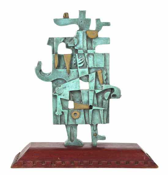 Appraisal: Carlos Merida Guatemalan th century Untitled bronze edition IX IX