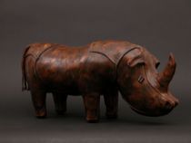 Appraisal: Abercrombie Fitch Leather Rhinoceros Leather rhinoceros was manufactured by Omersa