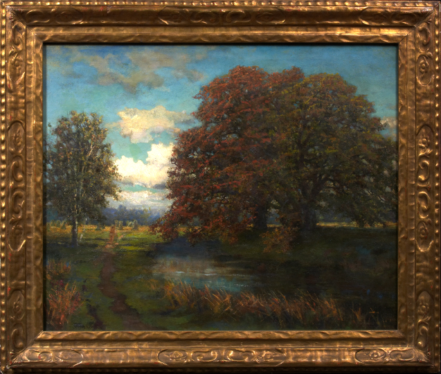 Appraisal: Continental School Late th Early th Century River Landscape oil