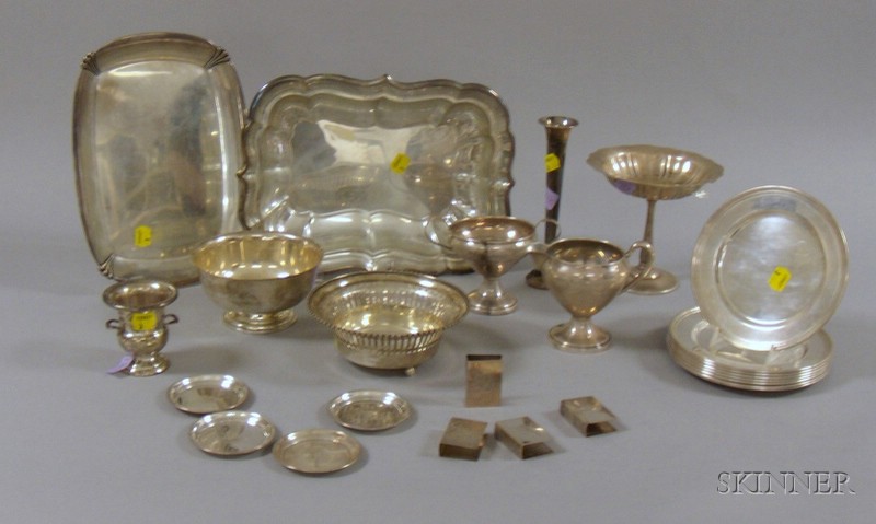 Appraisal: Group of Sterling Silver Table and Serving Items a set