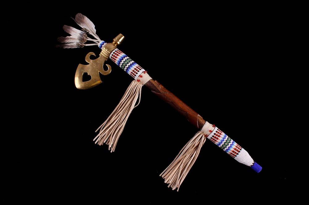 Appraisal: Plains Indian Style Spontoon Pipe Tomahawk For your consideration is