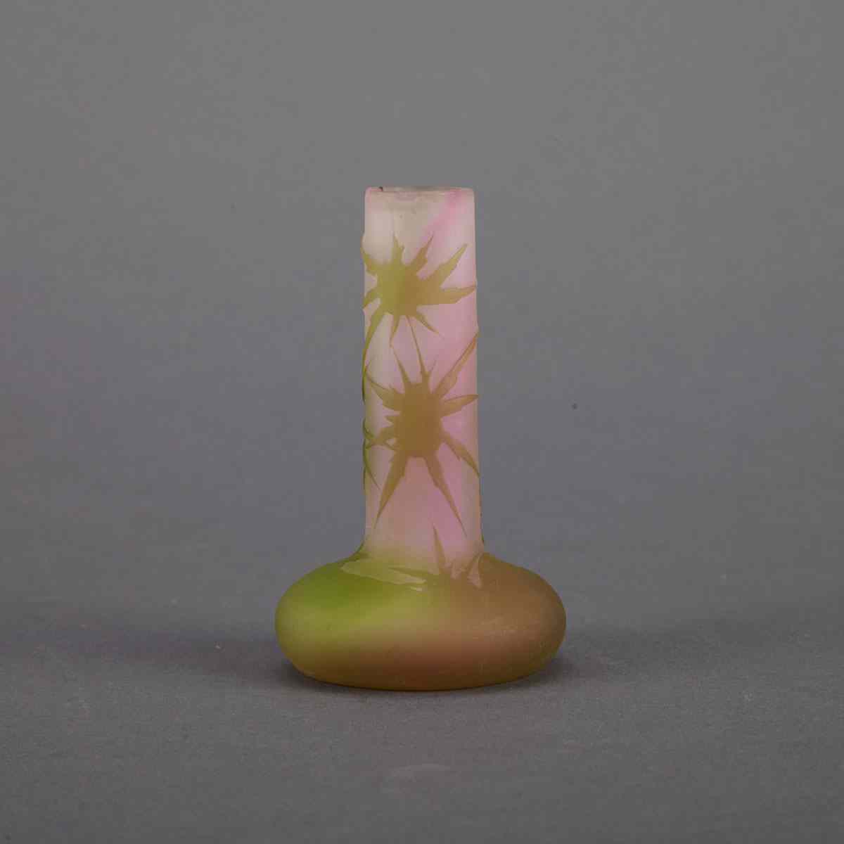 Appraisal: Galle Cameo Glass Small Vase early th century height cm