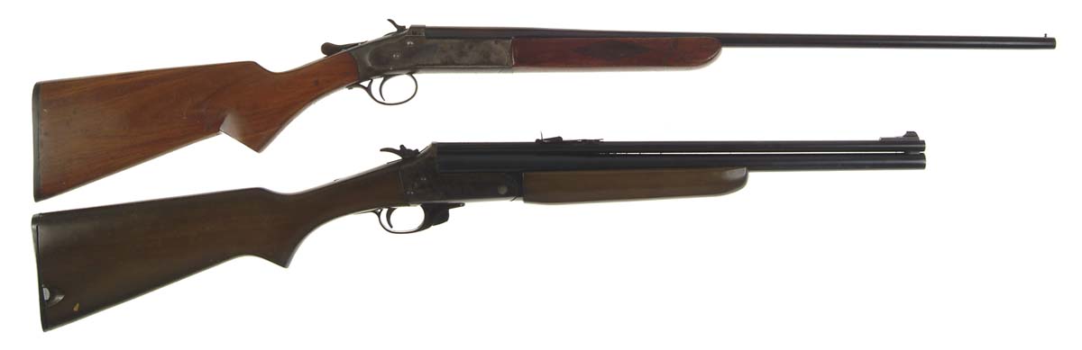 Appraisal: LOT OF TWO MODERN SHOTGUNS Iver Johnson Champion Sgl Bbl