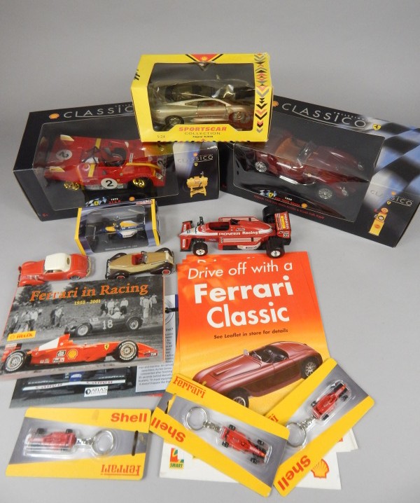 Appraisal: Various Formula related collectables to include two Shell Classico die