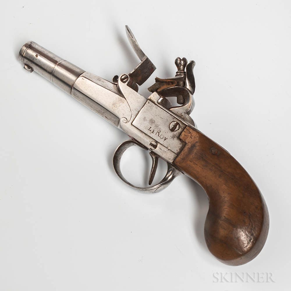 Appraisal: Flintlock Boxlock Pistol Flintlock Boxlock Pistol c late th early