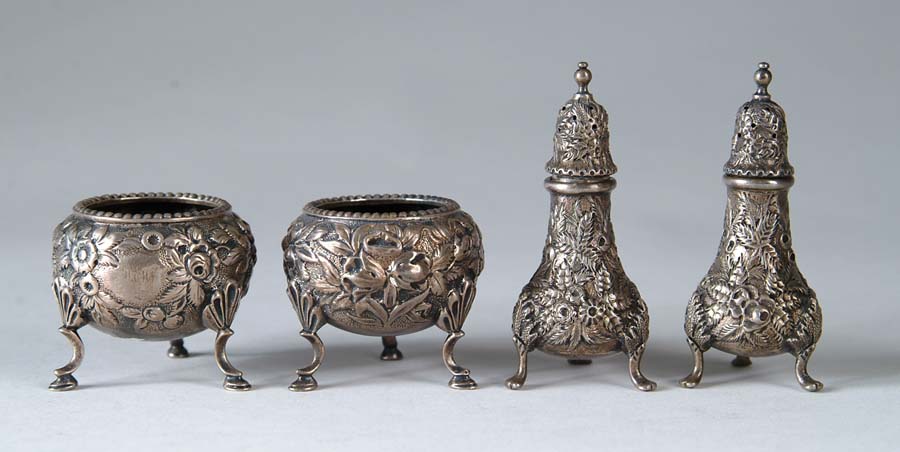 Appraisal: SIX PIECES OF KIRK SONS SILVER Group consists of sterling