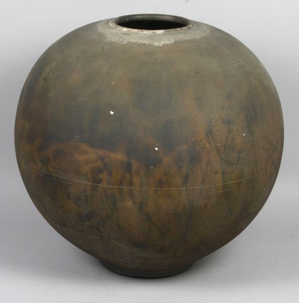 Appraisal: th Century matte glazed ceramic jar by Harvey Sadow Jr