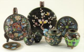 Appraisal: Japanese Cloisonne Enamel Diminutive Articles JAPAN - TH CENTURY A