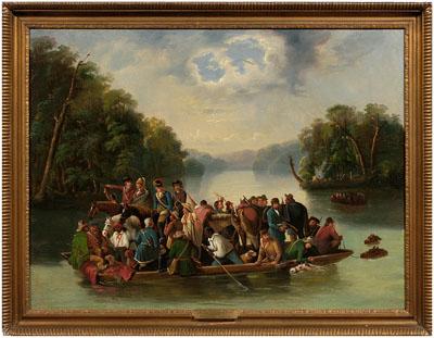 Appraisal: Painting after William Ranney Francis Marion Crossing the Pee Dee