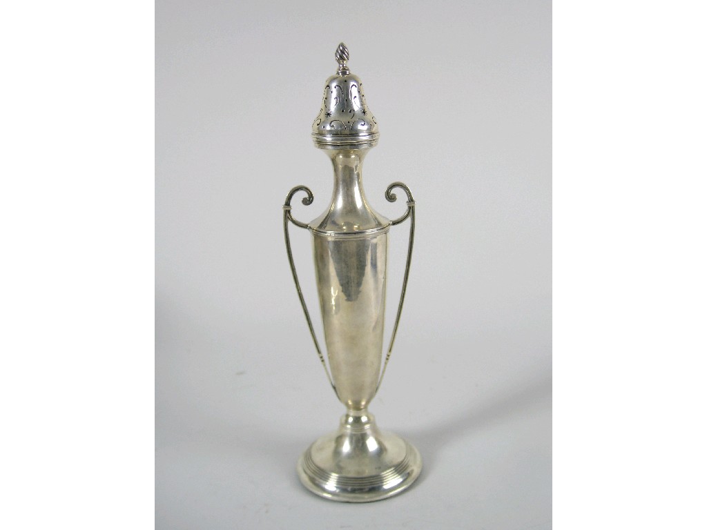 Appraisal: An unusual Edward VII Sugar Castor shaped as a slender