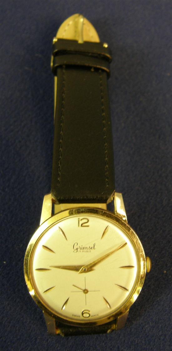 Appraisal: Grimsell Wristwatch with subsidiary second dial case stamped K