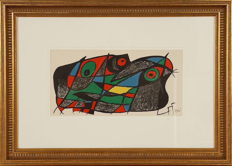 Appraisal: JOAN MIRO L'ORNITHOLOGUE LITHOGRAPH SIGNED Joan Miro Spanish - L'Ornithologue