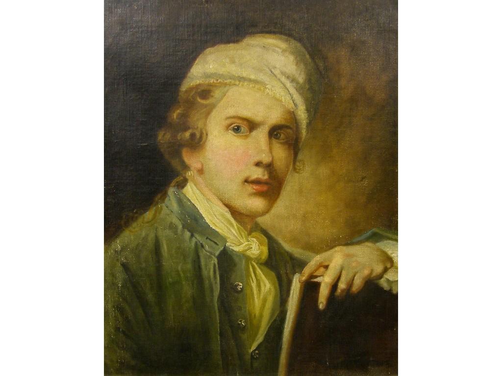 Appraisal: th century School - half length portrait of a gentleman