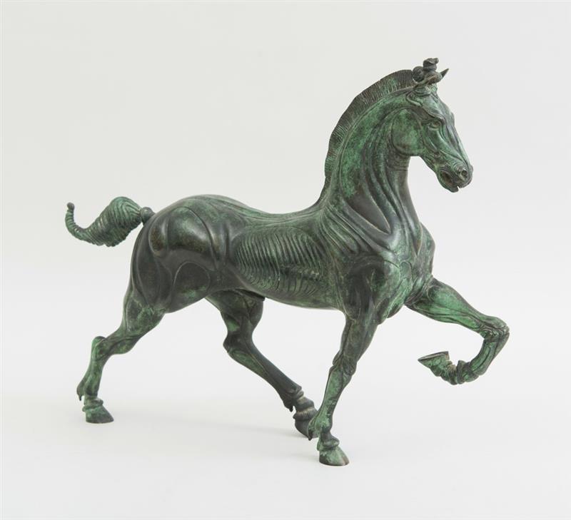 Appraisal: LUDOVICO DE LUIGI b MODEL OF A HORSE Bronze with