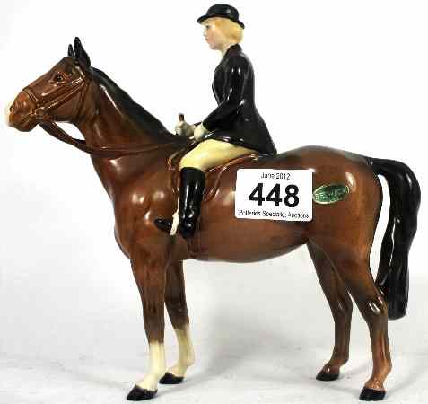 Appraisal: Beswick Huntslady on Brown Horse