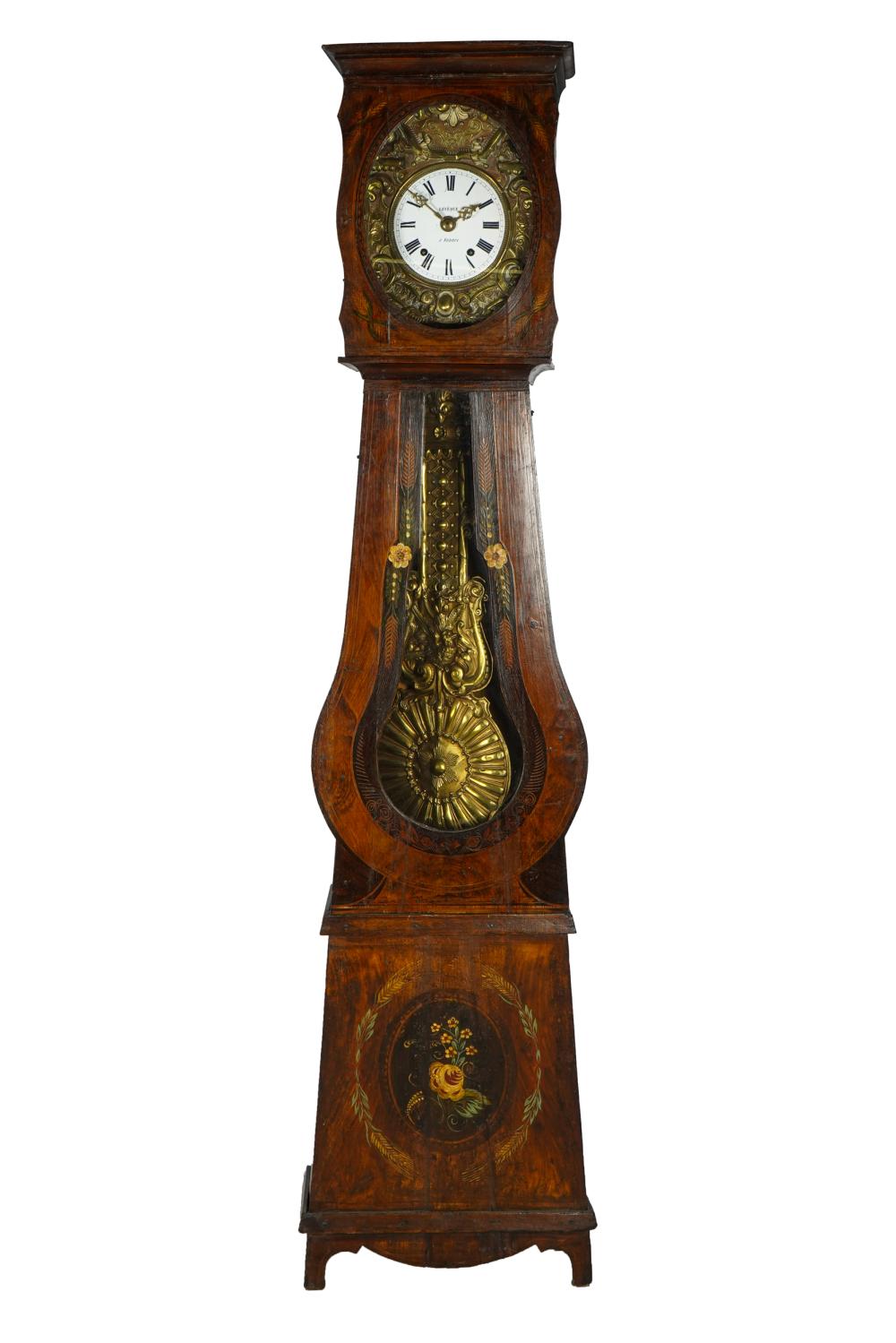 Appraisal: FRENCH MOBILIER GRANDFATHER'S CLOCKsigned Leveque a Vannes inches tall Condition