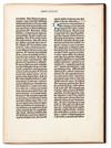 Appraisal: BIBLE IN LATIN Single leaf from a paper copy of