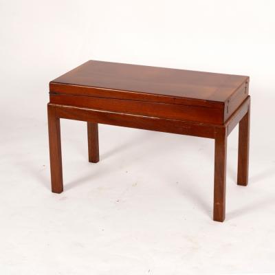 Appraisal: A th Century mahogany bagatelle table in a rectangular case