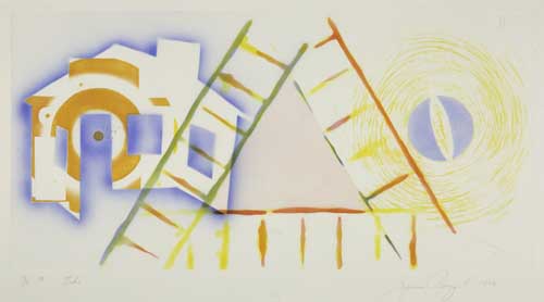 Appraisal: JAMES ROSENQUIST Tide Color etching and aquatint with pochoir x