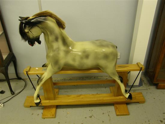 Appraisal: th century Rocking horse by Haddon h w in