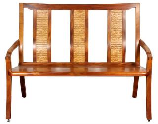 Appraisal: Meier Brothers Meier Brothers Aptos CA high back settee executed