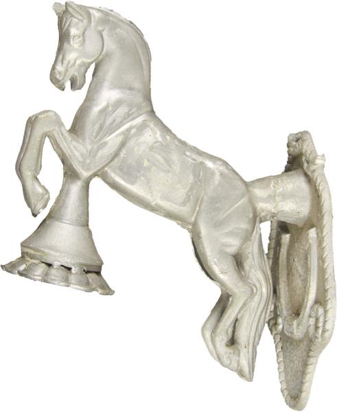 Appraisal: Cast Aluminum Lighting Sconce Horse Designed to have a light