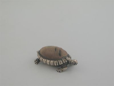 Appraisal: A tortoise by Saunders Shepherd London in cm long