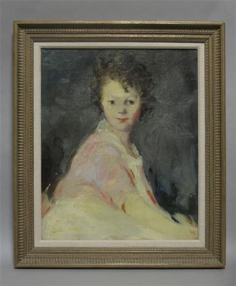 Appraisal: CAMELIA WHITEHURST AMERICAN - PORTRAIT OF A LITTLE GIRL Oil