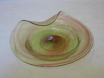 Appraisal: A CLUTHA GLASS DISH designed by Christopher Dresser of circular