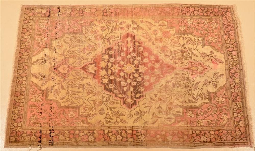 Appraisal: Central Diamond Pattern Oriental Area Rug Central Diamond and Floral