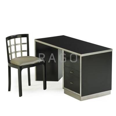 Appraisal: PAUL FRANKL SKYSCRAPER FURNITURE Desk and chair Condition Report