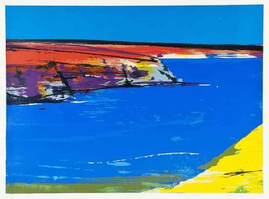 Appraisal: Neil Canning b Bay I Bay II Flow three silkscreens