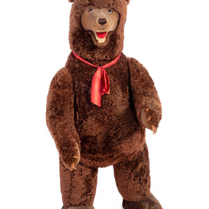 Appraisal: A Large Steiff Store Display Brown Bear with Tag Steiff