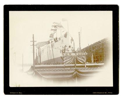 Appraisal: pieces Original Photographs Rau William H American shipping views -