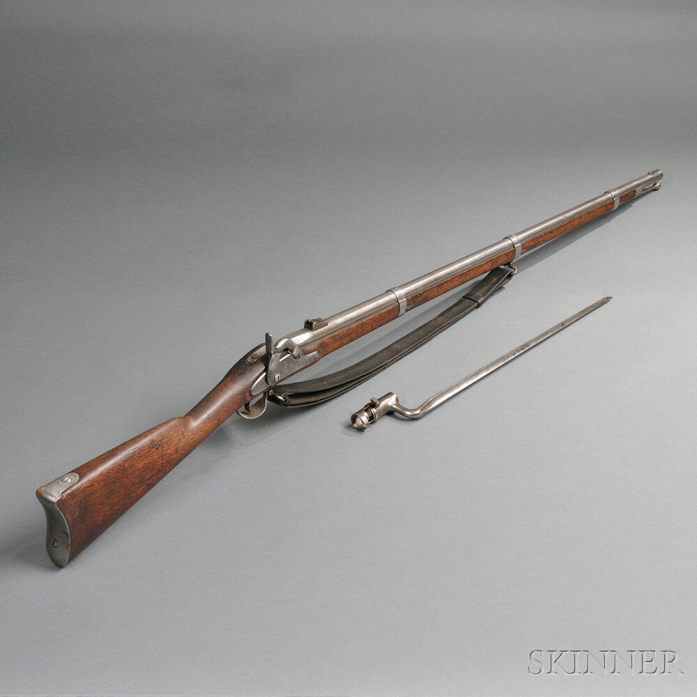 Appraisal: Model Springfield Rifle-musket with Sling and Bayonet c walnut stock