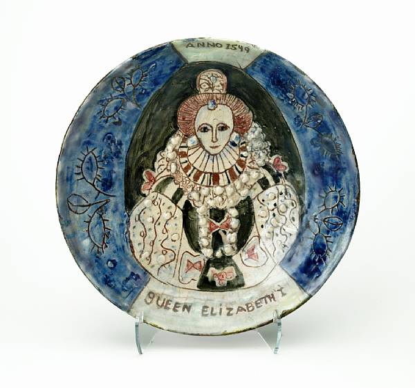 Appraisal: Beatrice Wood American - charger s painted and glazed earthenware