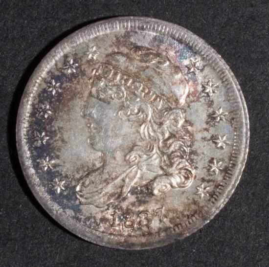 Appraisal: United States capped bust type silver half dime large ''