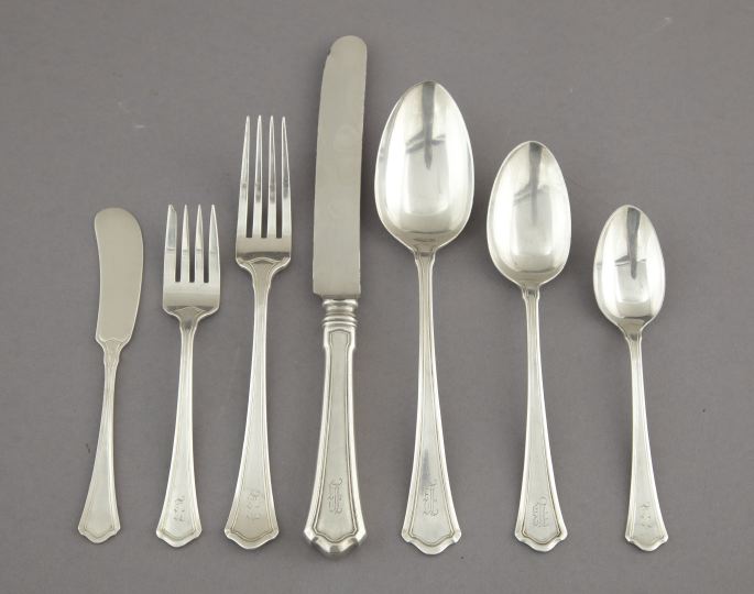 Appraisal: Thirty-Three-Piece Set of Wallace Sterling Flatware for six persons comprised