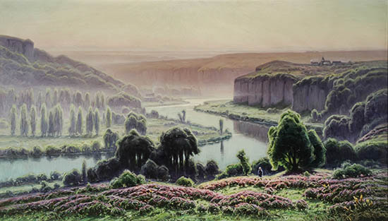 Appraisal: William Didier-Pouget French - Bruy res en Fleurs le Matin