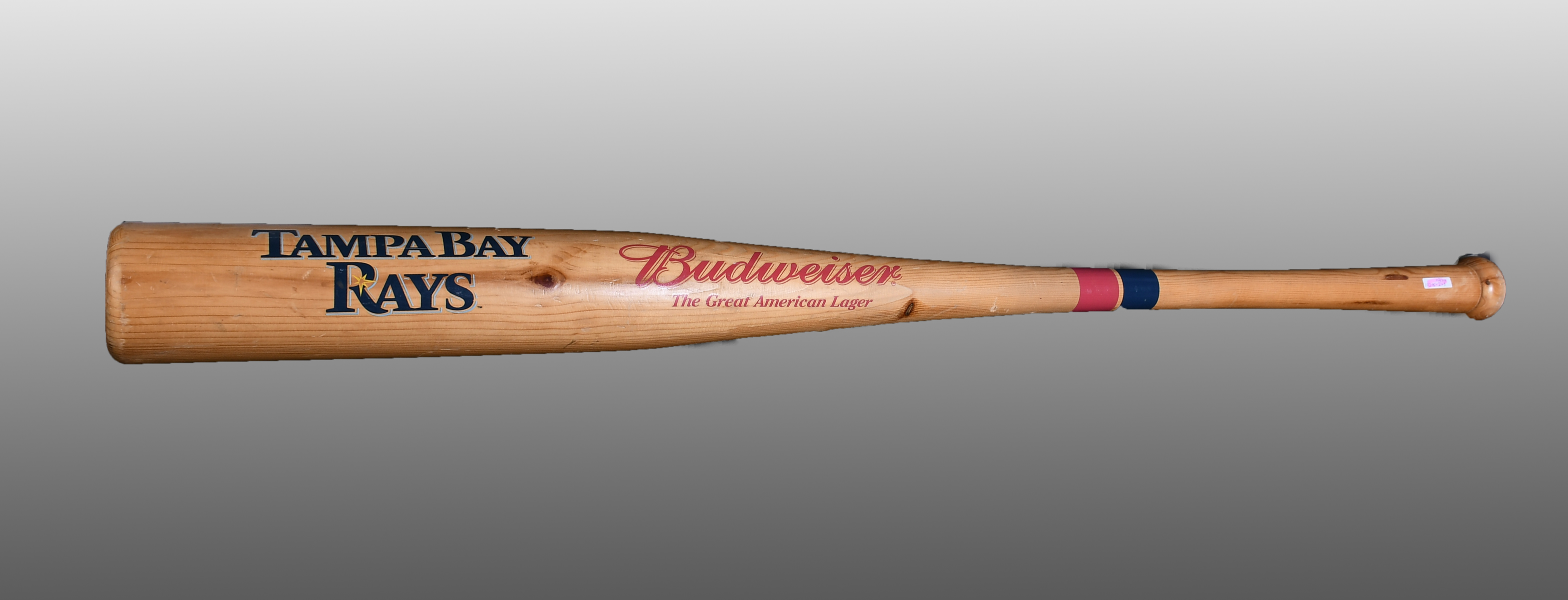 Appraisal: MASSIVE TAMPA BAY RAYS BUDWEISER BAT Massive Budweiser Tampa Bay